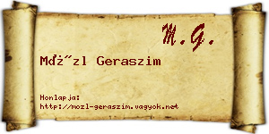 Mözl Geraszim névjegykártya